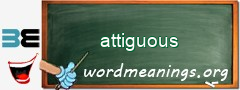 WordMeaning blackboard for attiguous